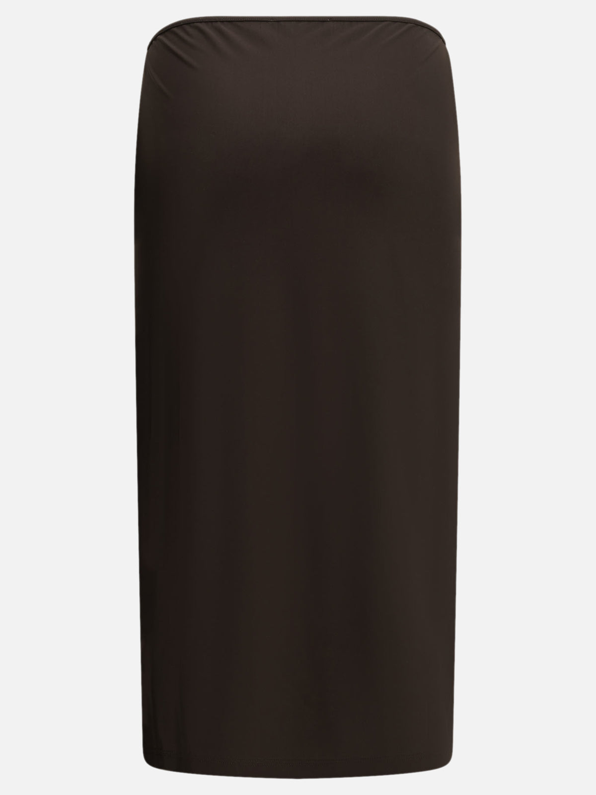 Miu Miu Midi skirt with logo Brown - VIETTI