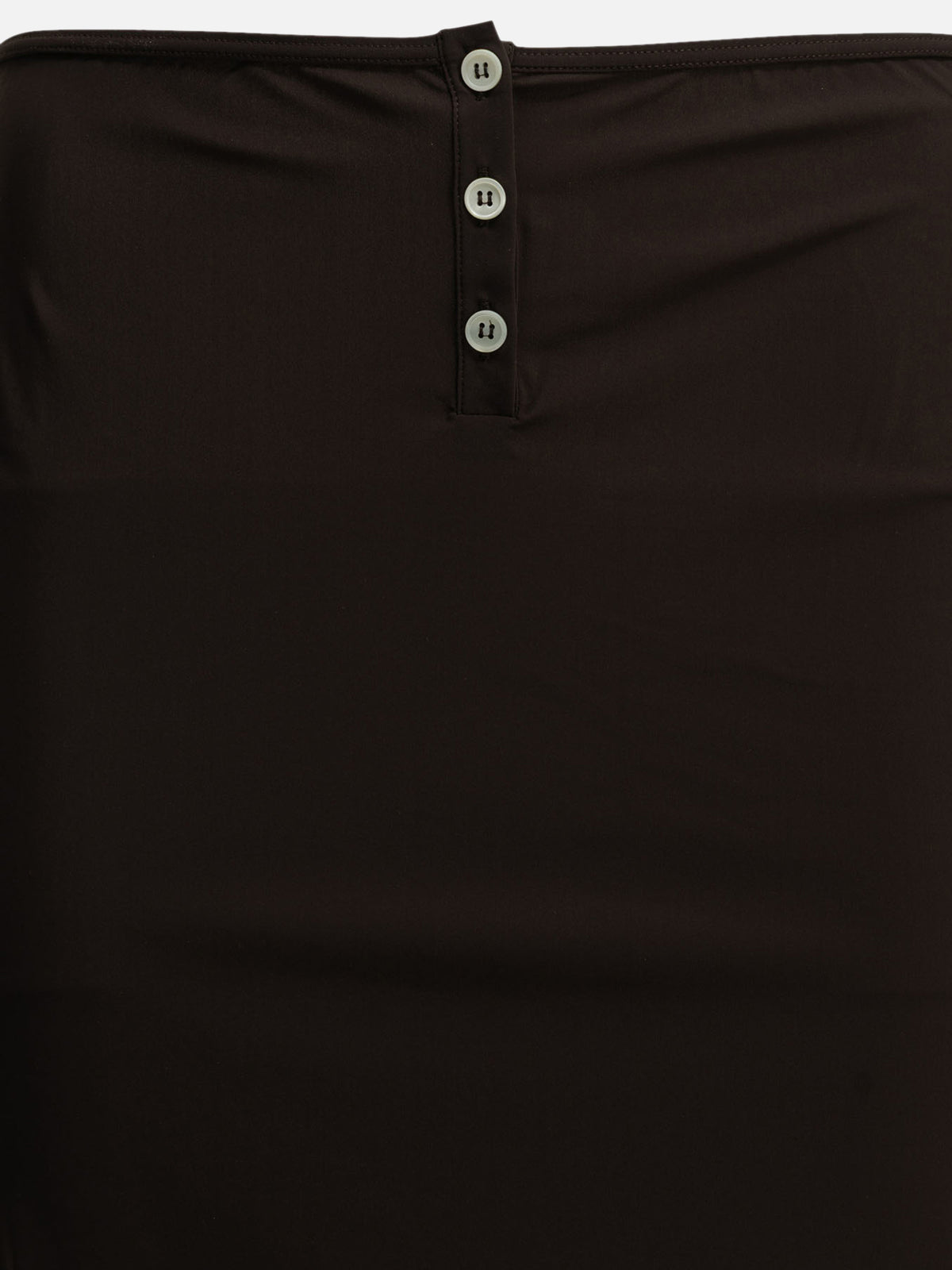 Miu Miu Midi skirt with logo Brown