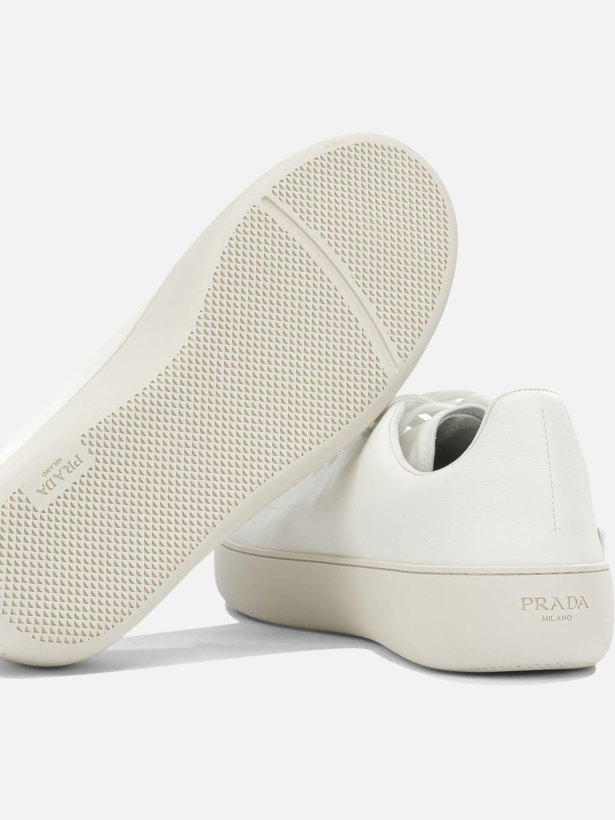 Prada "Court" Low-Top Sneakers White - VIETTI