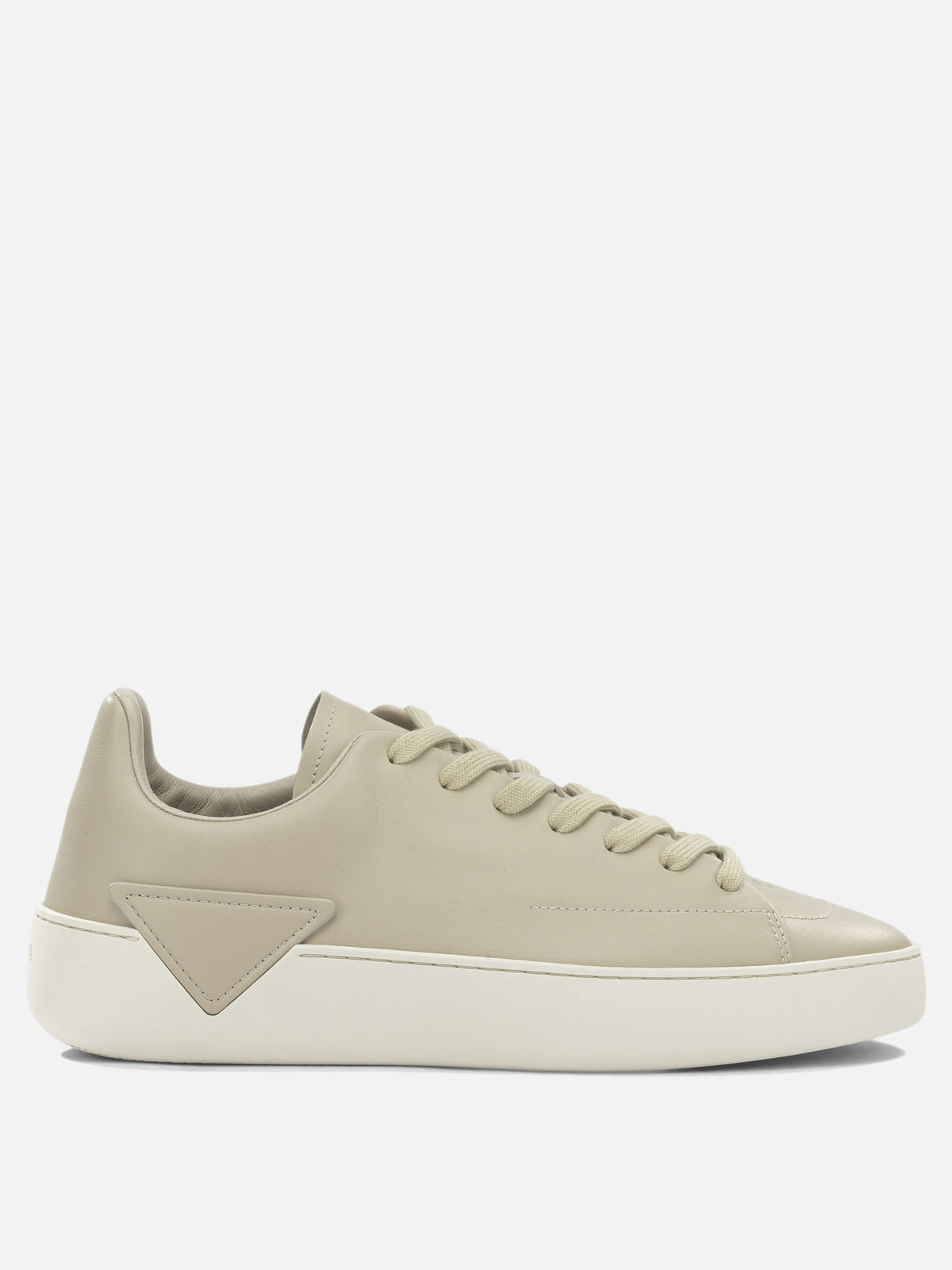 Prada "Court" Low-Top Sneakers Beige