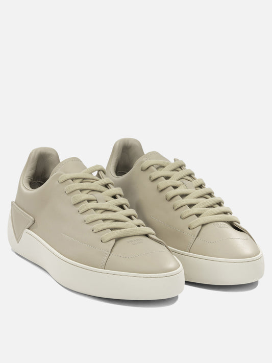 Prada "Court" Low-Top Sneakers Beige

