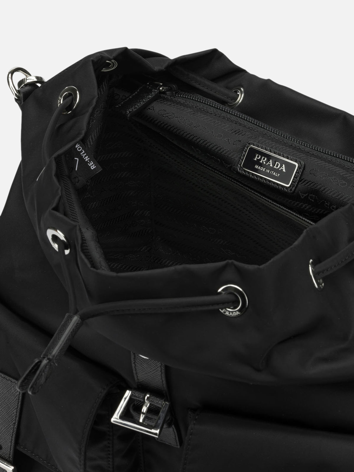 Prada Casual Backpack in Re-Nylon Black - VIETTI