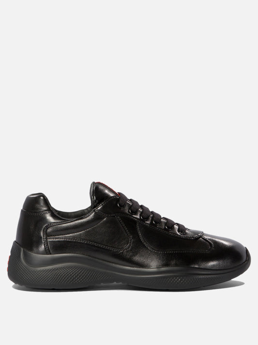 Prada "America's Cup" Low-Top Sneakers Black

