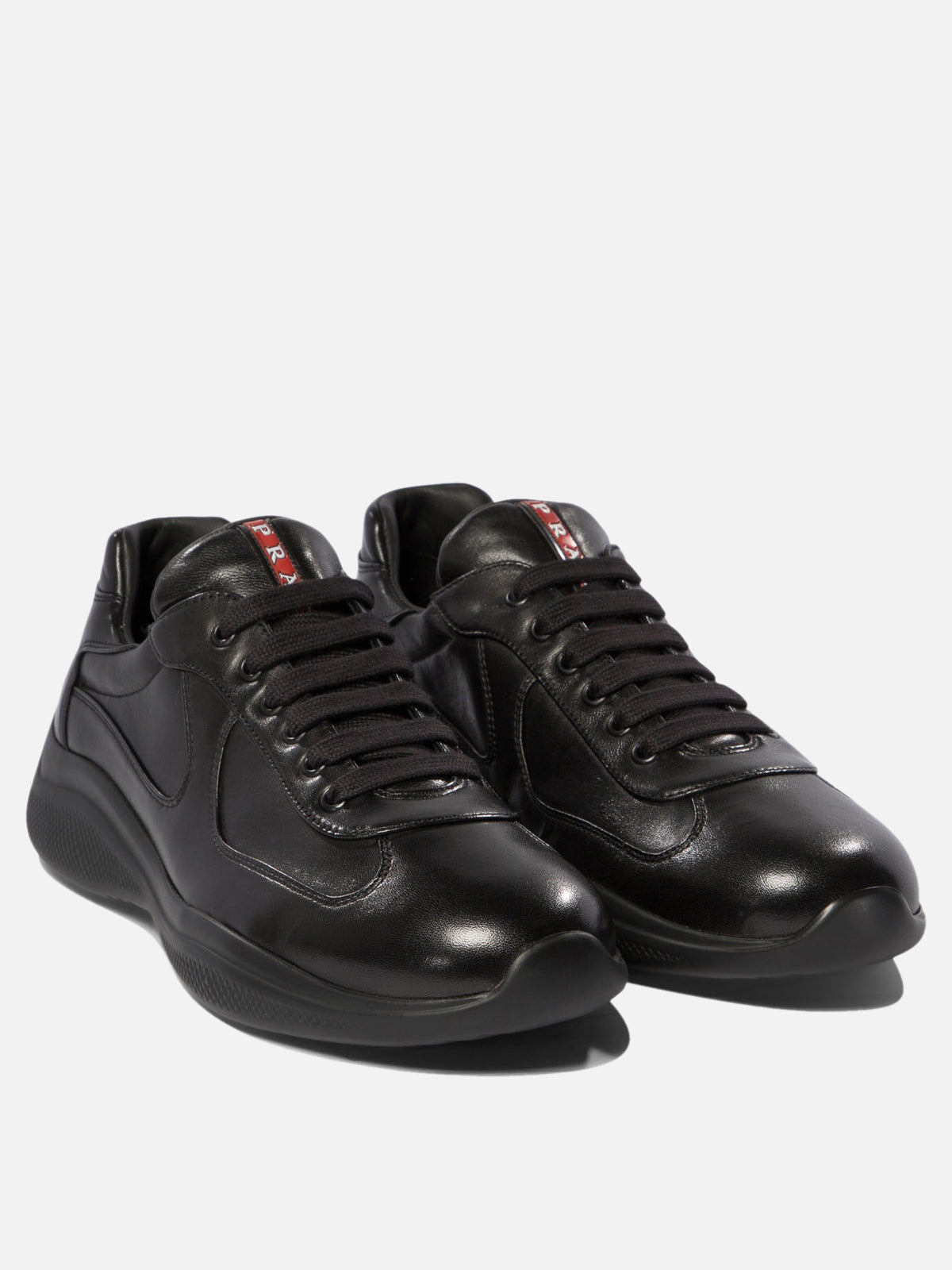 Prada "America's Cup" Low-Top Sneakers Black