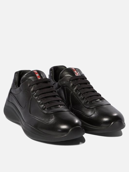 Prada "America's Cup" Low-Top Sneakers Black

