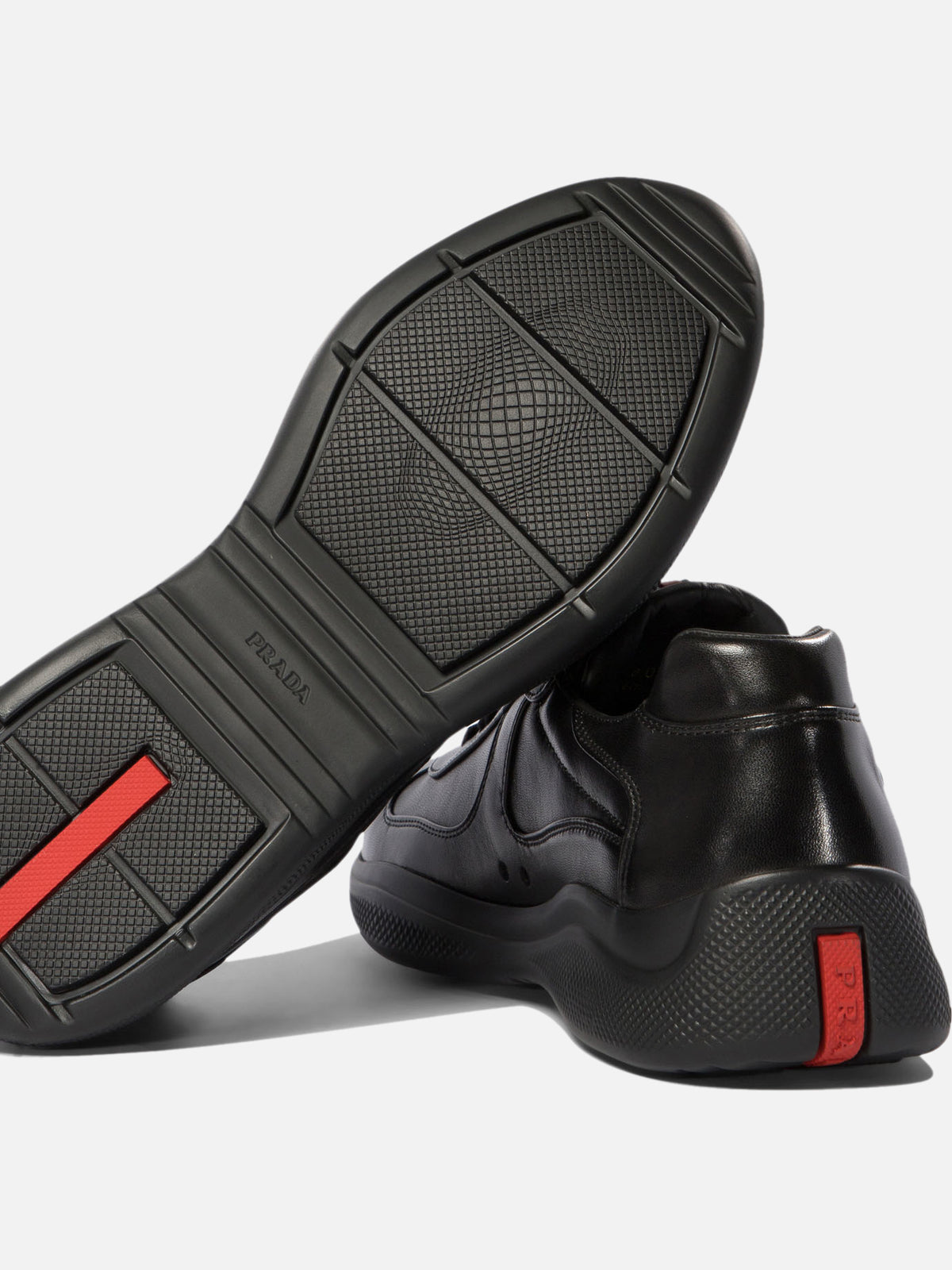 Prada "America's Cup" Low-Top Sneakers Black