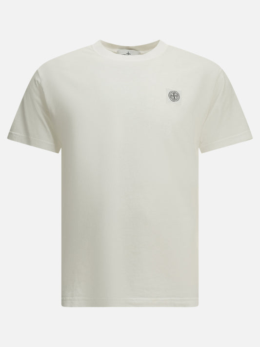 Stone Island Crew-neck T-shirt with logo White

