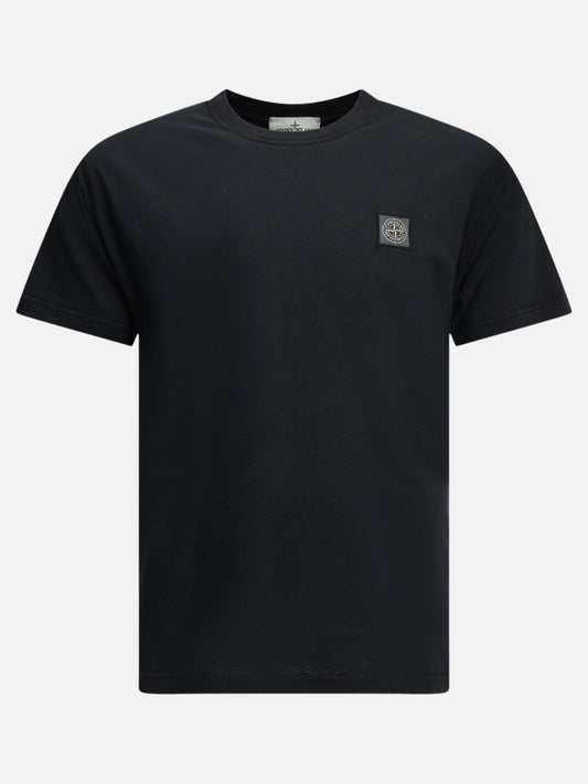 Stone Island Crew-neck T-shirt with logo Blue

