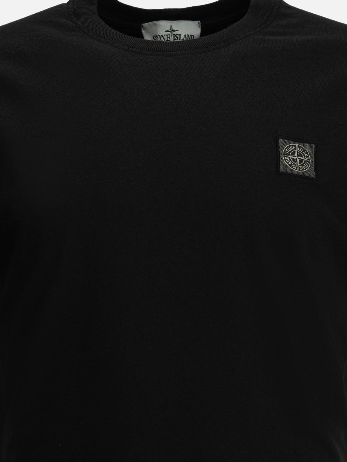 Stone Island Crew-neck T-shirt with logo Black