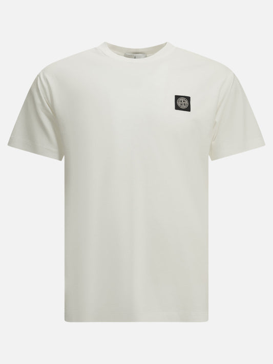 Stone Island Crew-neck T-shirt with logo White

