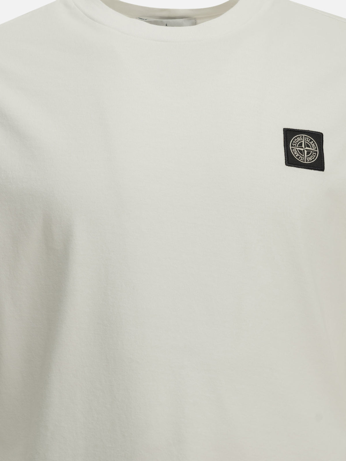 Stone Island Crew-neck T-shirt with logo White - VIETTI