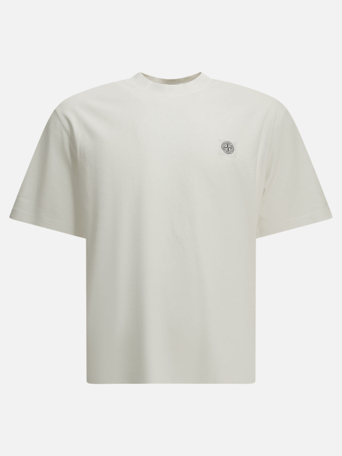 Stone Island Crew-neck T-shirt with logo White