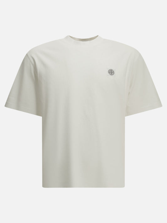 Stone Island Crew-neck T-shirt with logo White

