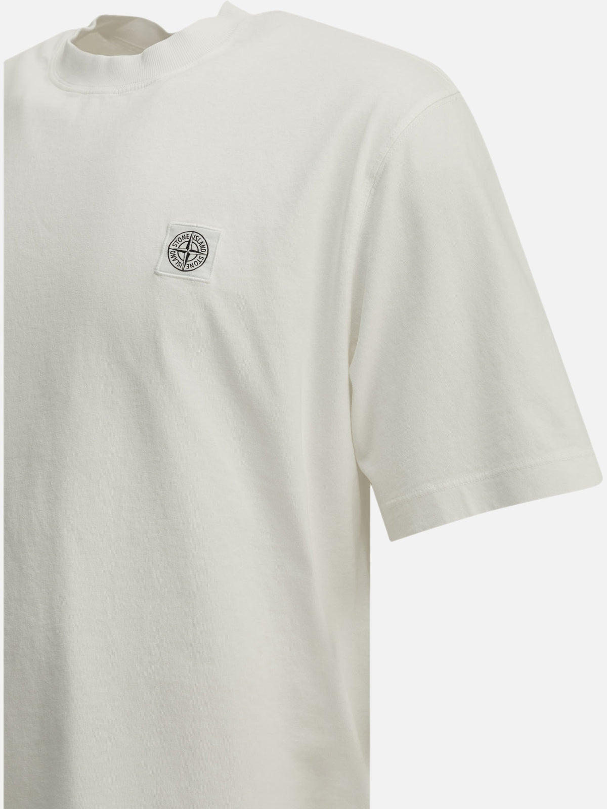 Stone Island Crew-neck T-shirt with logo White - VIETTI