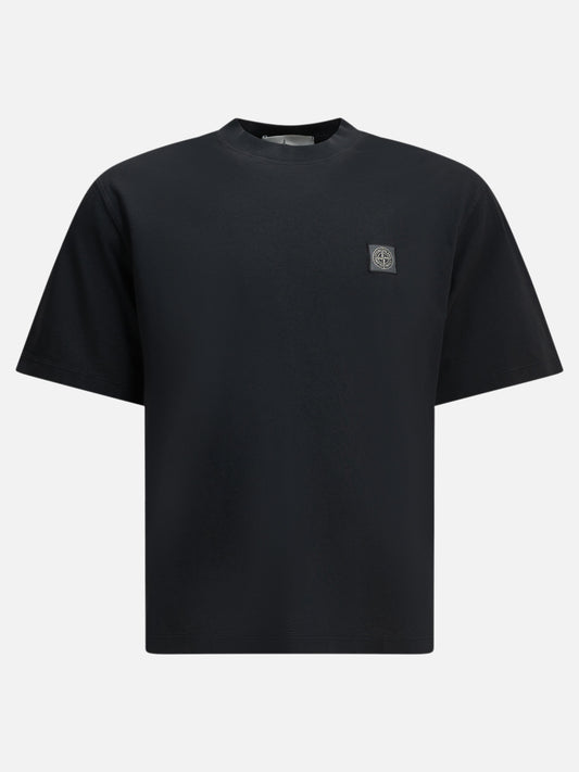 Stone Island Crew-neck T-shirt with logo Blue

