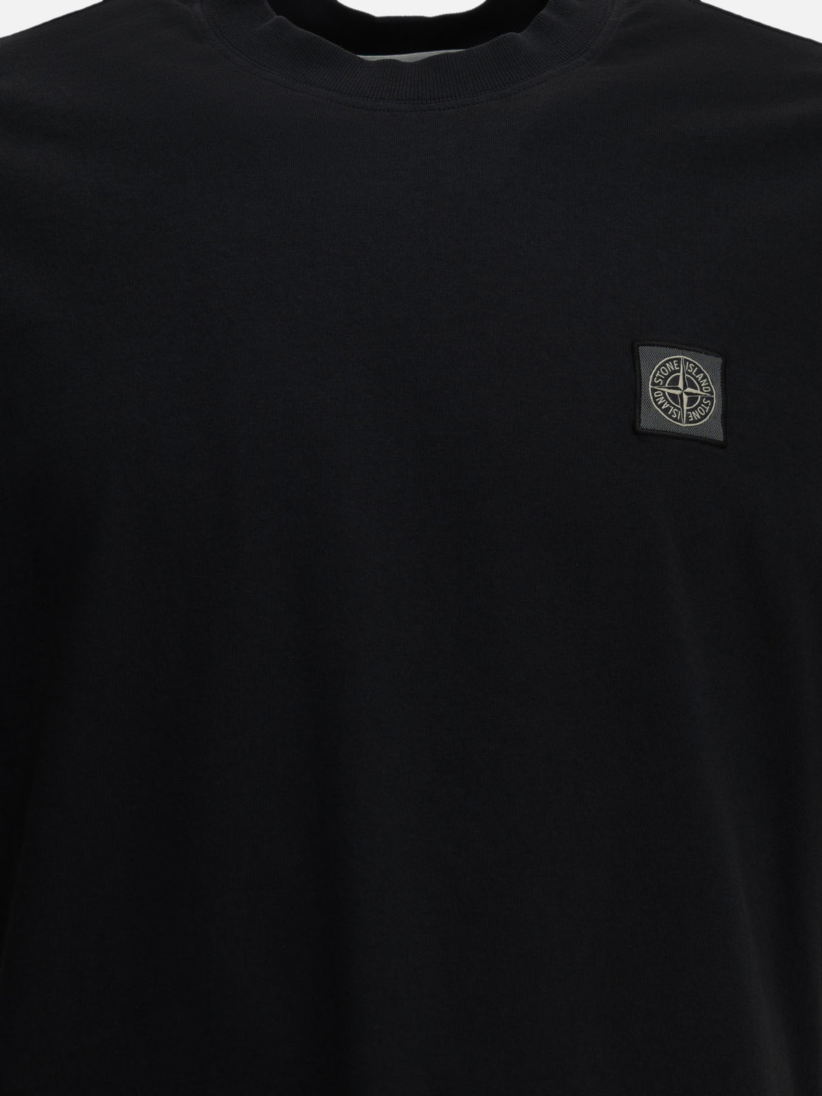 Stone Island Crew-neck T-shirt with logo Blue