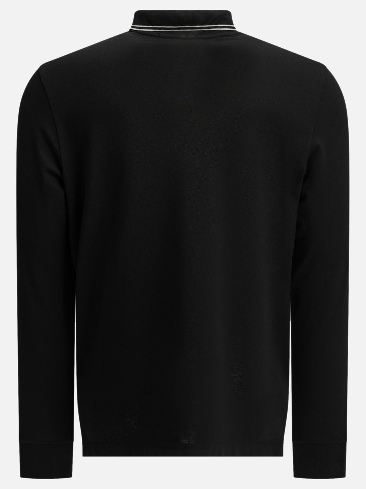 Stone Island Button-down polo shirt with logo Black