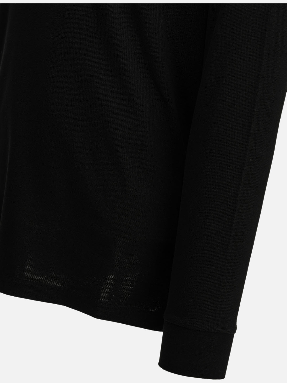 Stone Island Button-down polo shirt with logo Black