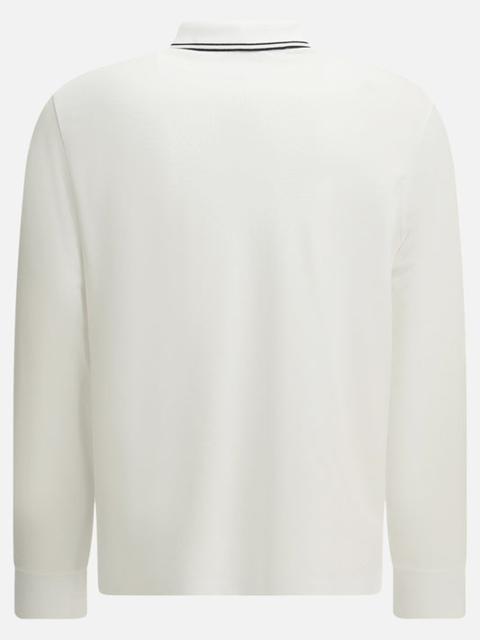 Stone Island Button-down polo shirt with logo White

