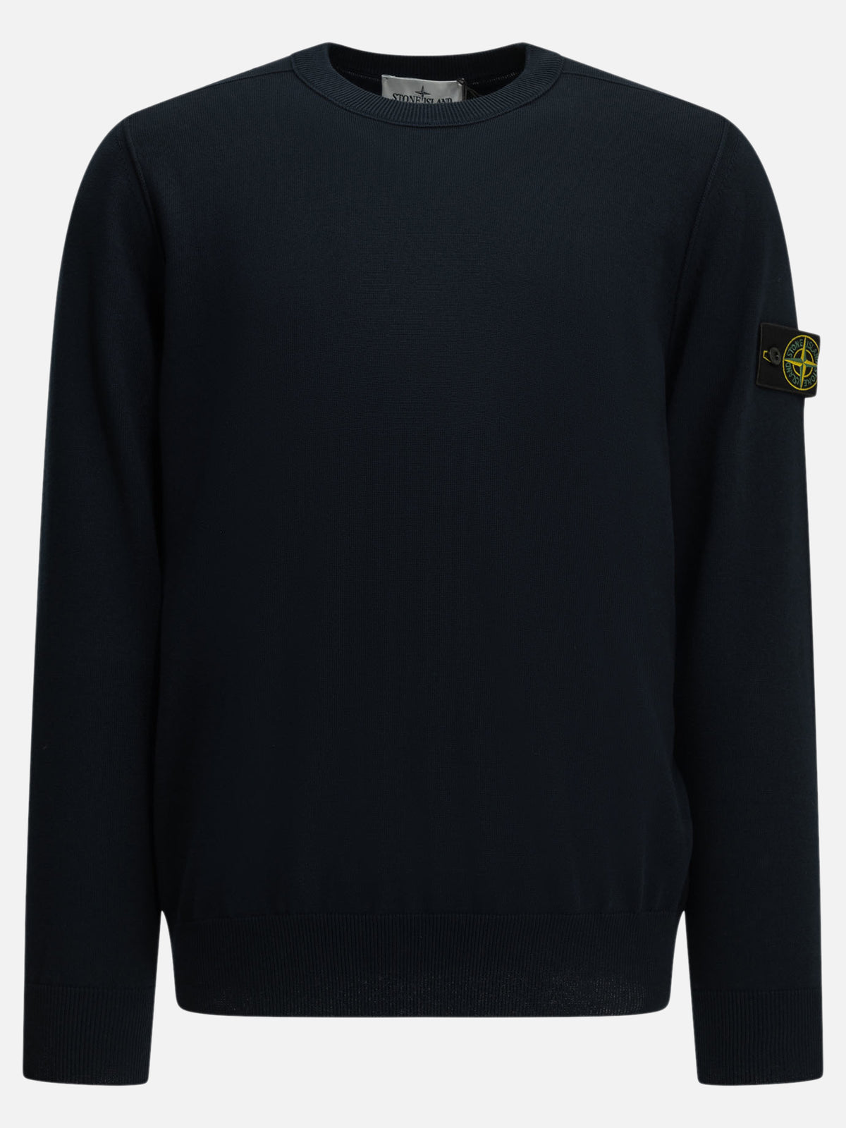 Stone Island Crewneck sweater with logo Blue - VIETTI
