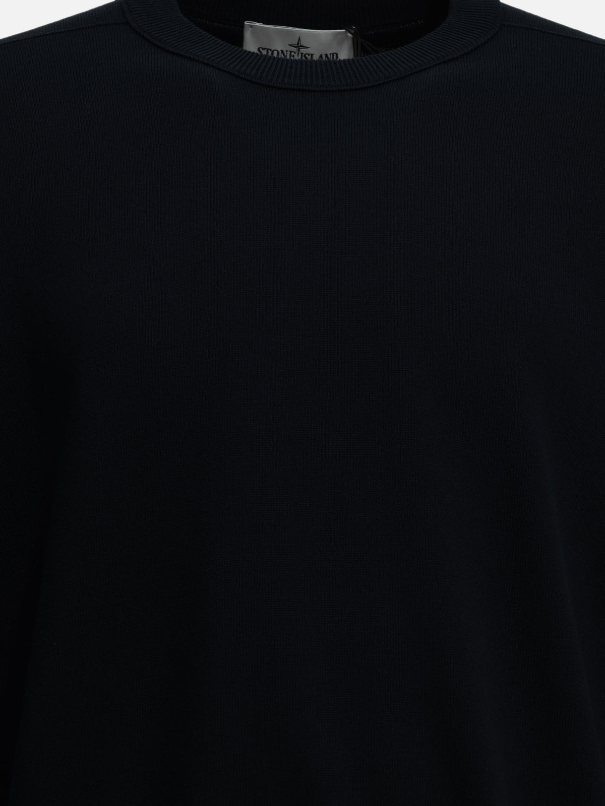 Stone Island Crewneck sweater with logo Blue - VIETTI