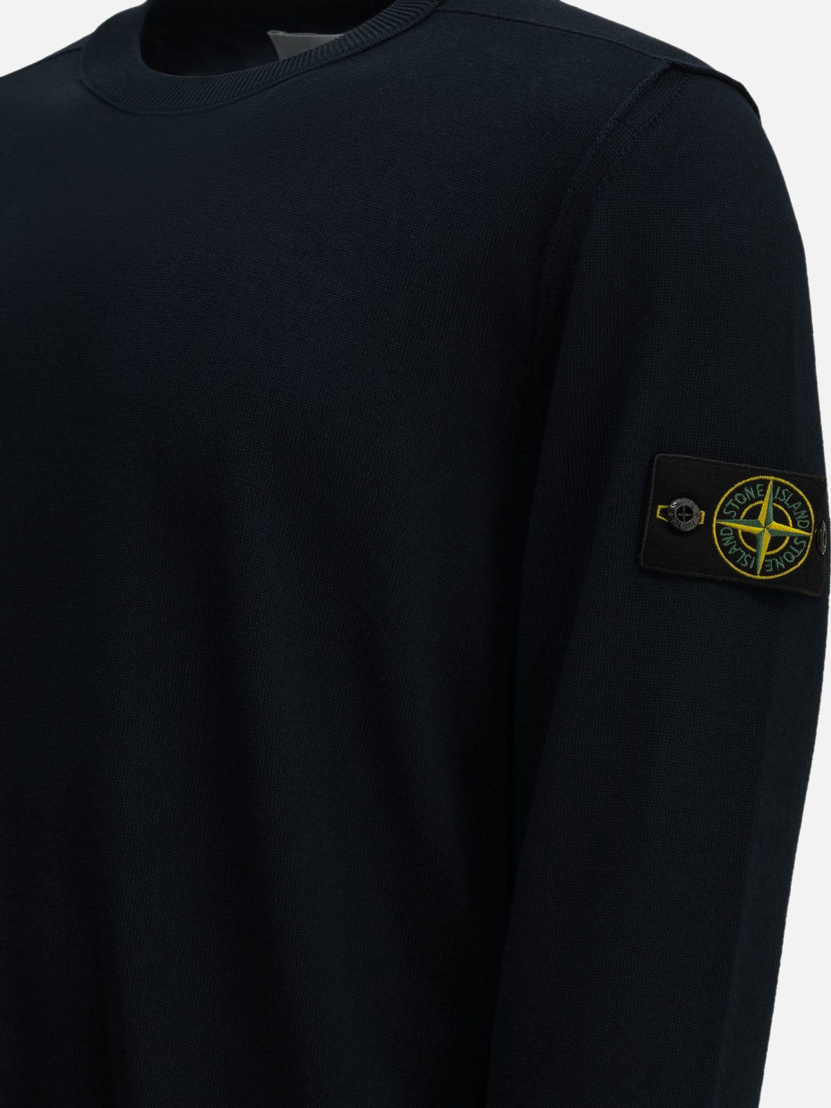 Stone Island Crewneck sweater with logo Blue - VIETTI