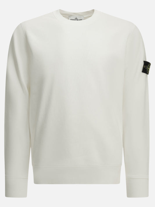 Stone Island Crewneck sweatshirt with logo White

