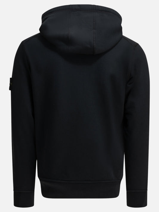 Stone Island Zip-up Sweatshirt with Logo Blue

