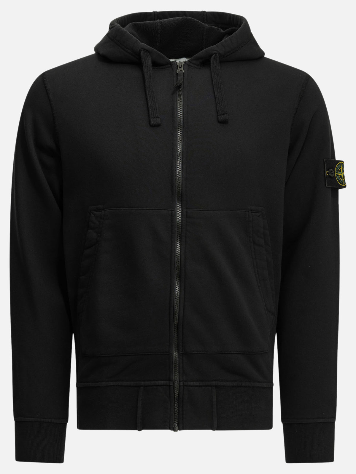 Stone Island Felpa con zip e logo Nero - VIETTI