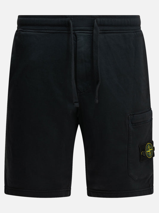 Stone Island Logo Shorts Blue


