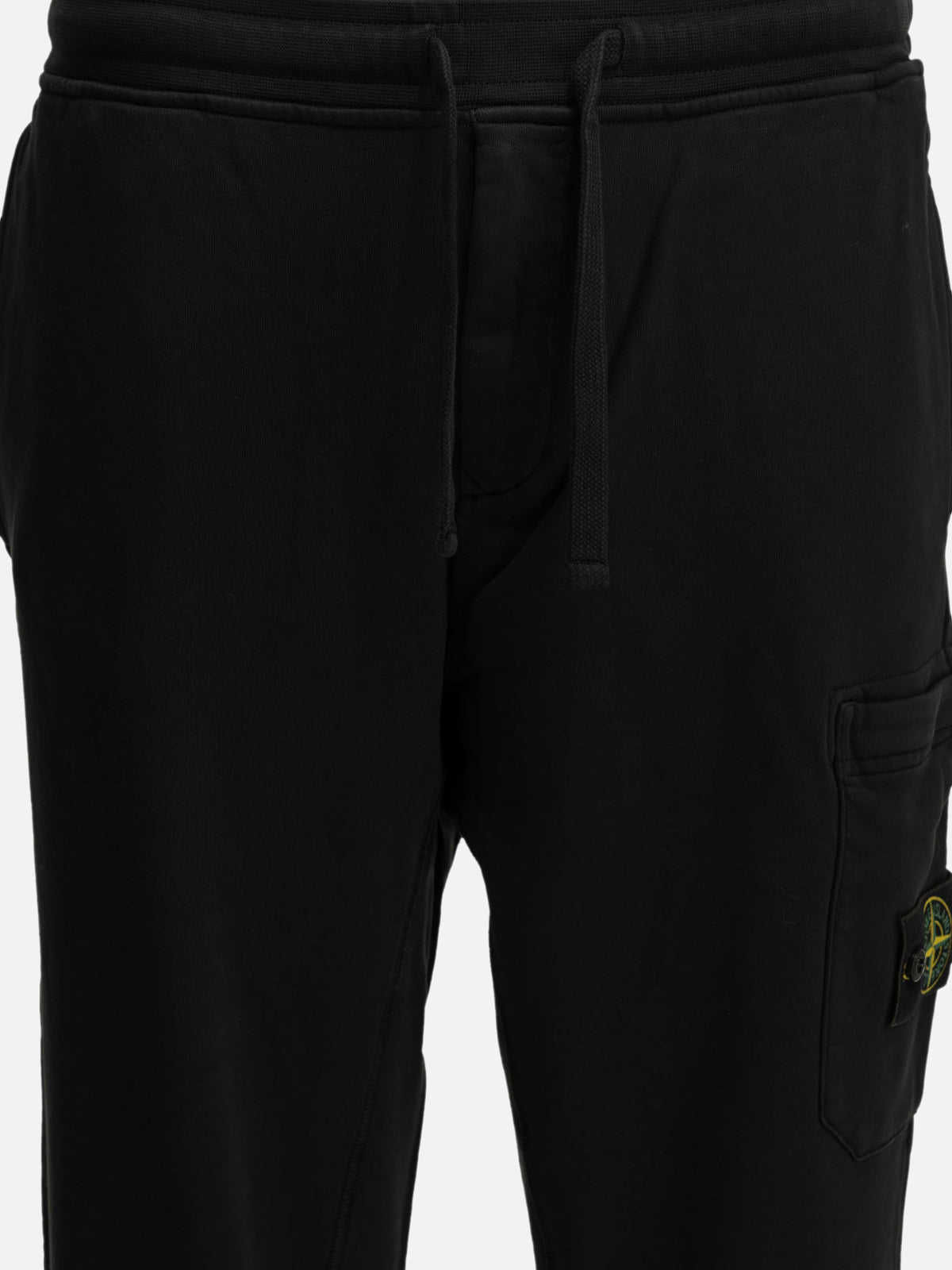 Stone Island Sports Pants with Logo Black