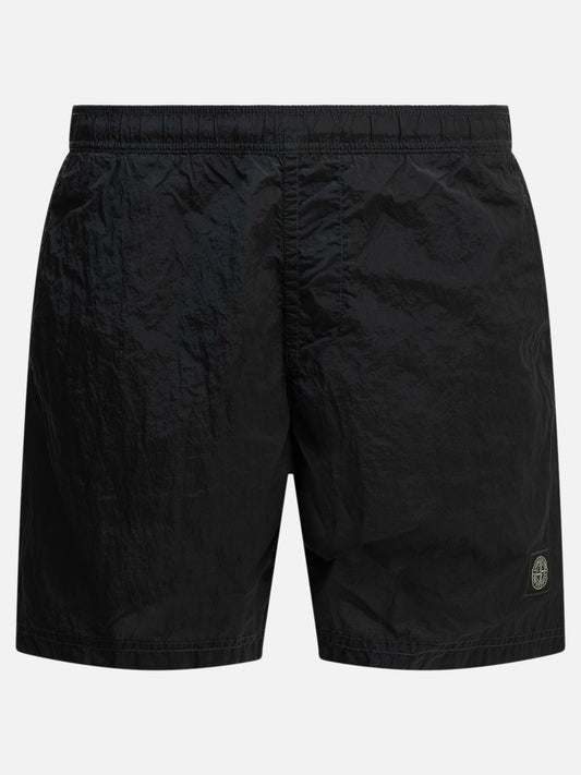 Stone Island "Metal" Beach Shorts Blue

