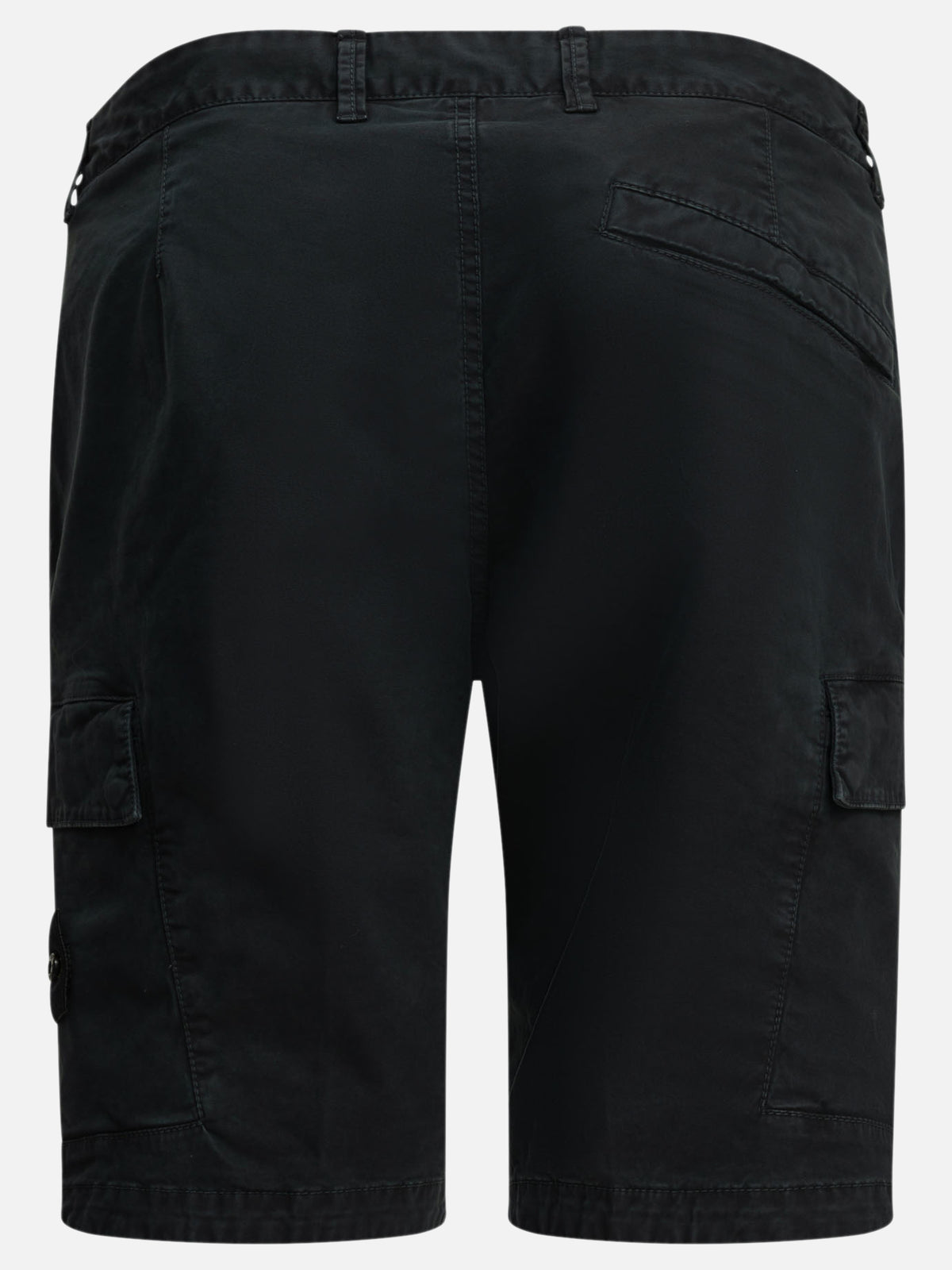 Stone Island Logo Cargo Shorts Blue - VIETTI