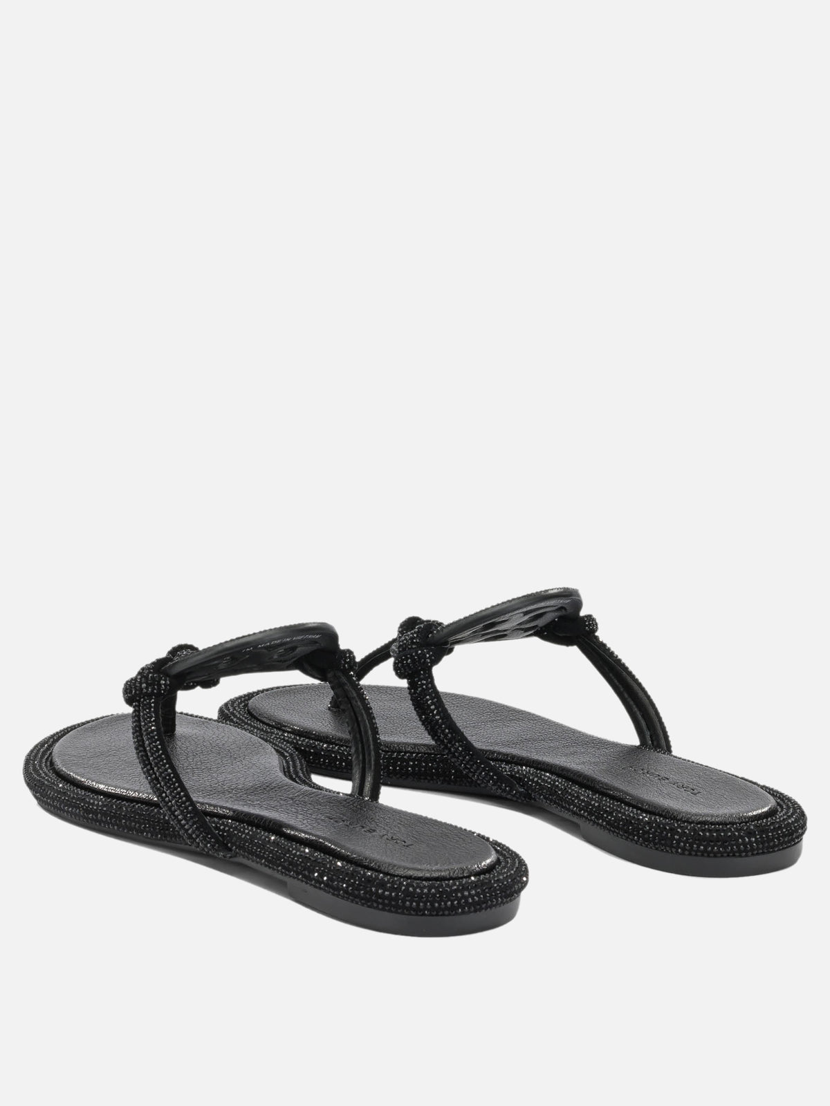 Tory Burch "Miller" Flat Sandals Black