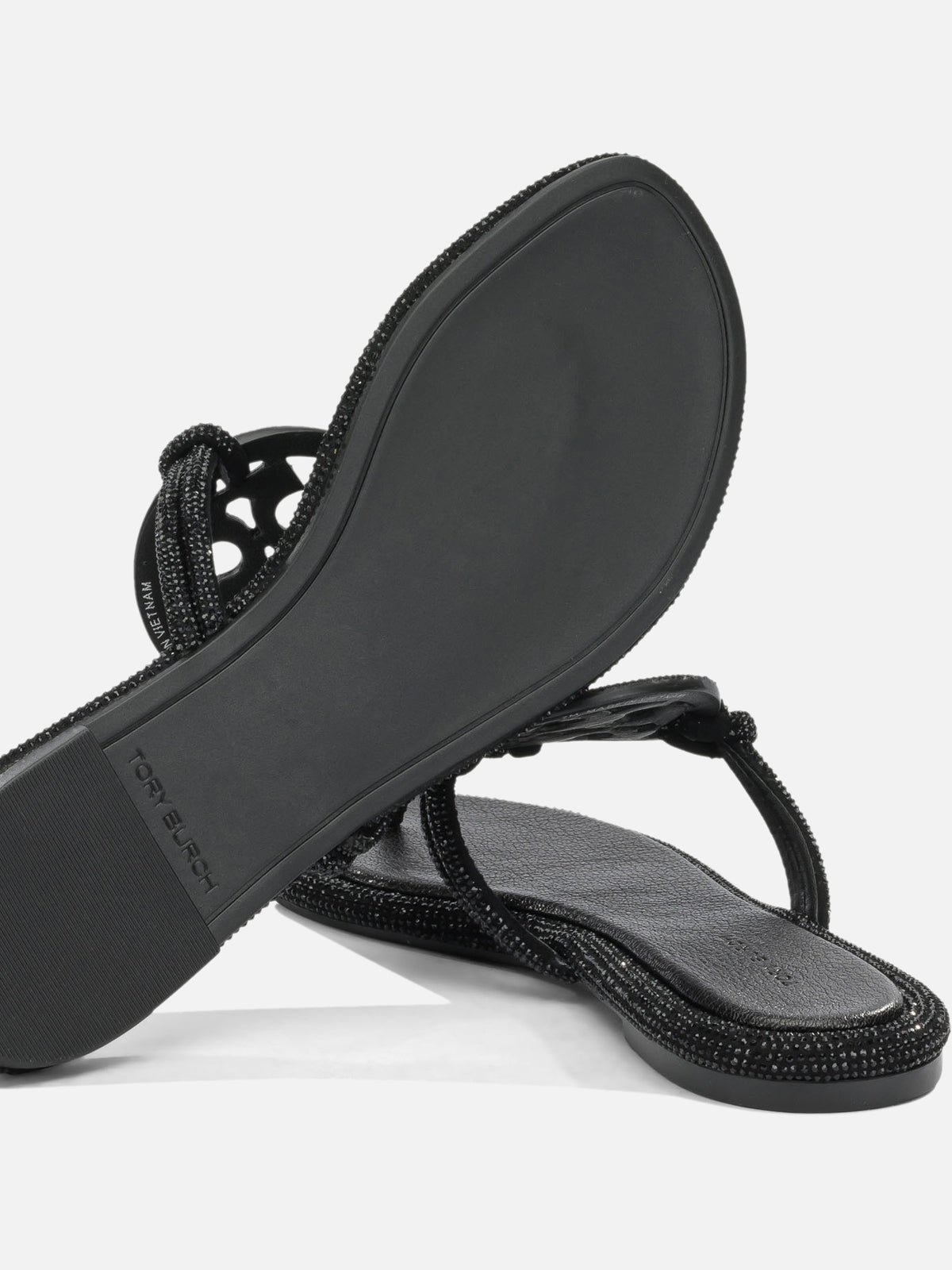 Tory Burch "Miller" Flat Sandals Black - VIETTI