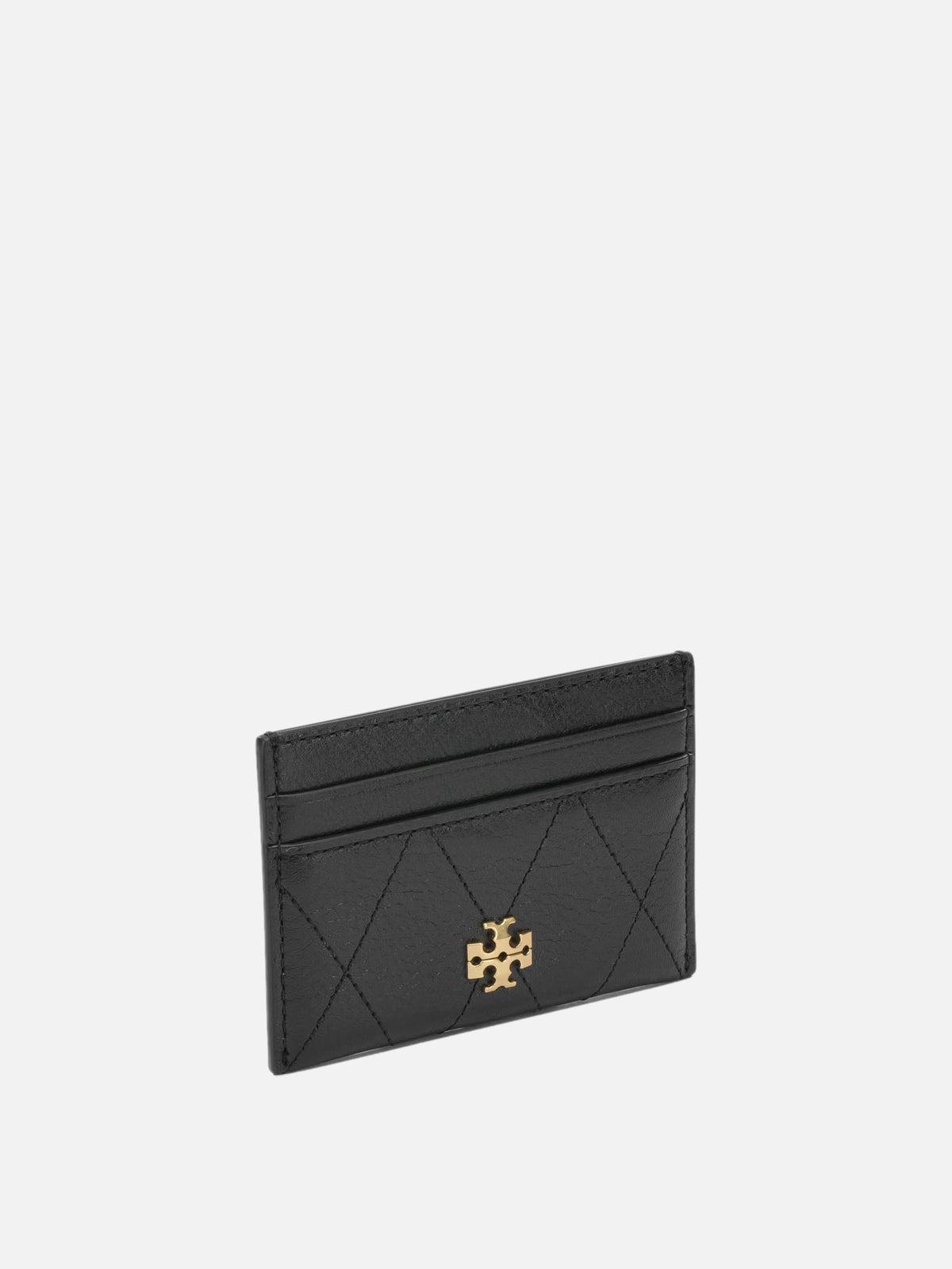 Tory Burch "Charlie Quilted" Card Holder Black - VIETTI