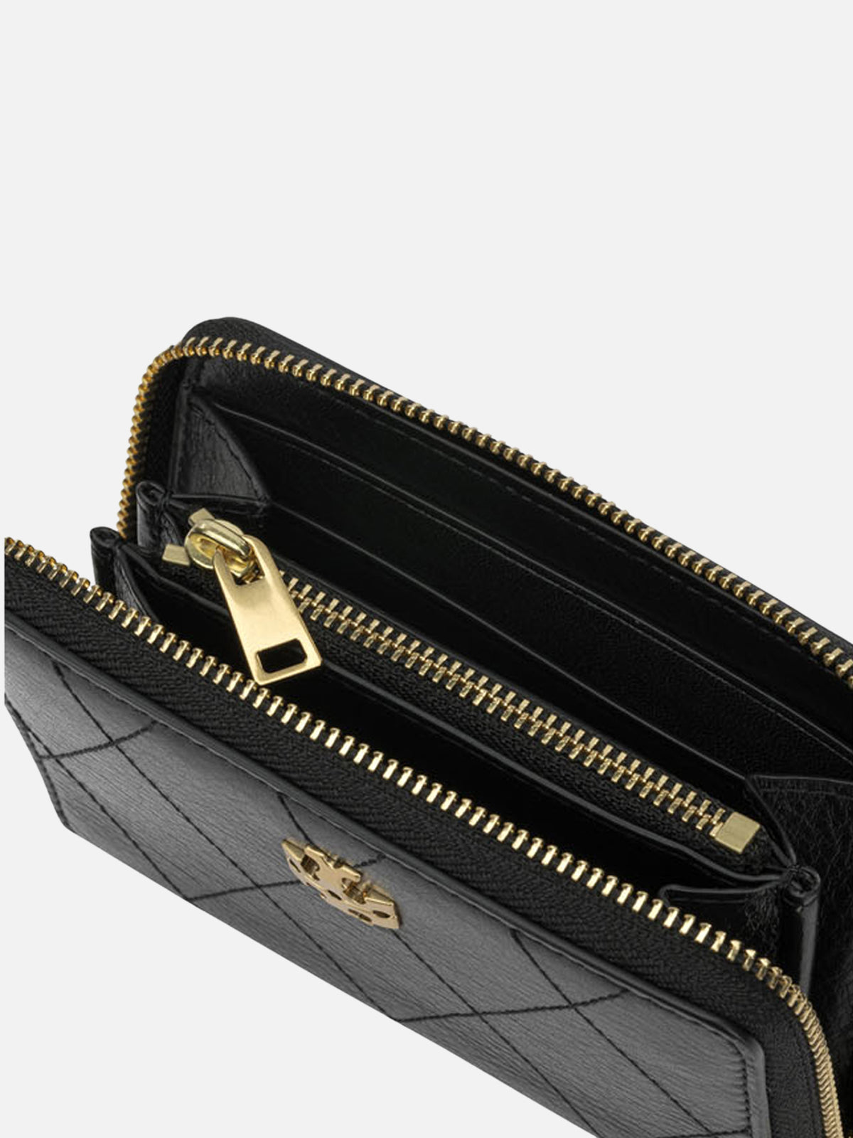 Tory Burch "Charlie" Wallet Black