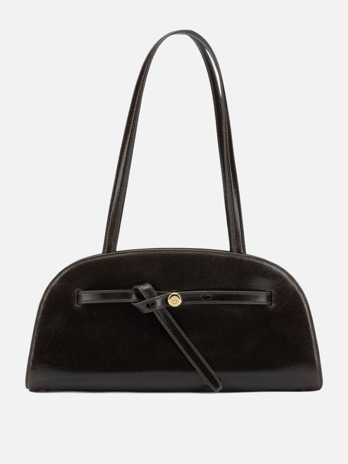 Tory Burch "East West Romy" Medium Shoulder Bag Brown