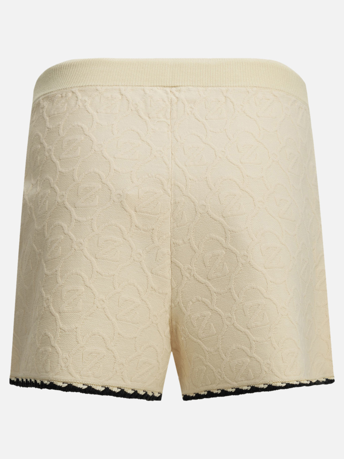 Zimmermann "Fairlight Jacquard" Shorts with Laces White - VIETTI