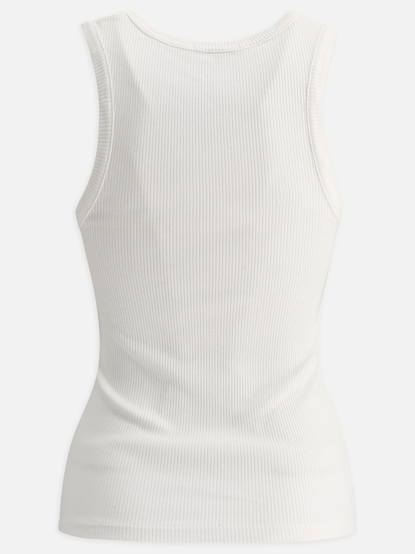 Canotte 49% cotton 49% lyocell 2% spandex  Bianco - Agolde Donna | PDP | VIETTI Online Store | thumbnail_2