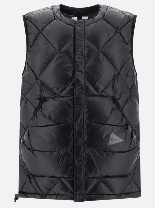 Giacche smanicate 100% nylon - Padding: down and feather  Nero - and Wander Uomo | PLP | VIETTI Online Store 
