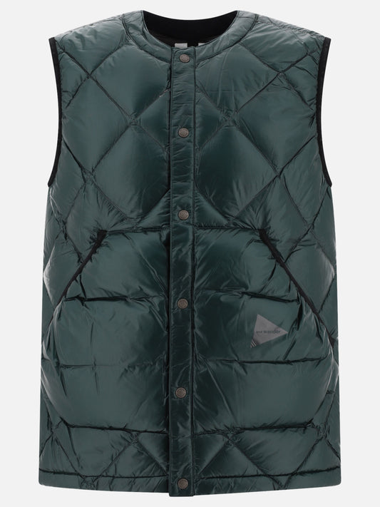 Giacche smanicate 100% nylon - Padding: down and feather  Verde - and Wander Uomo | PLP | VIETTI Online Store 
