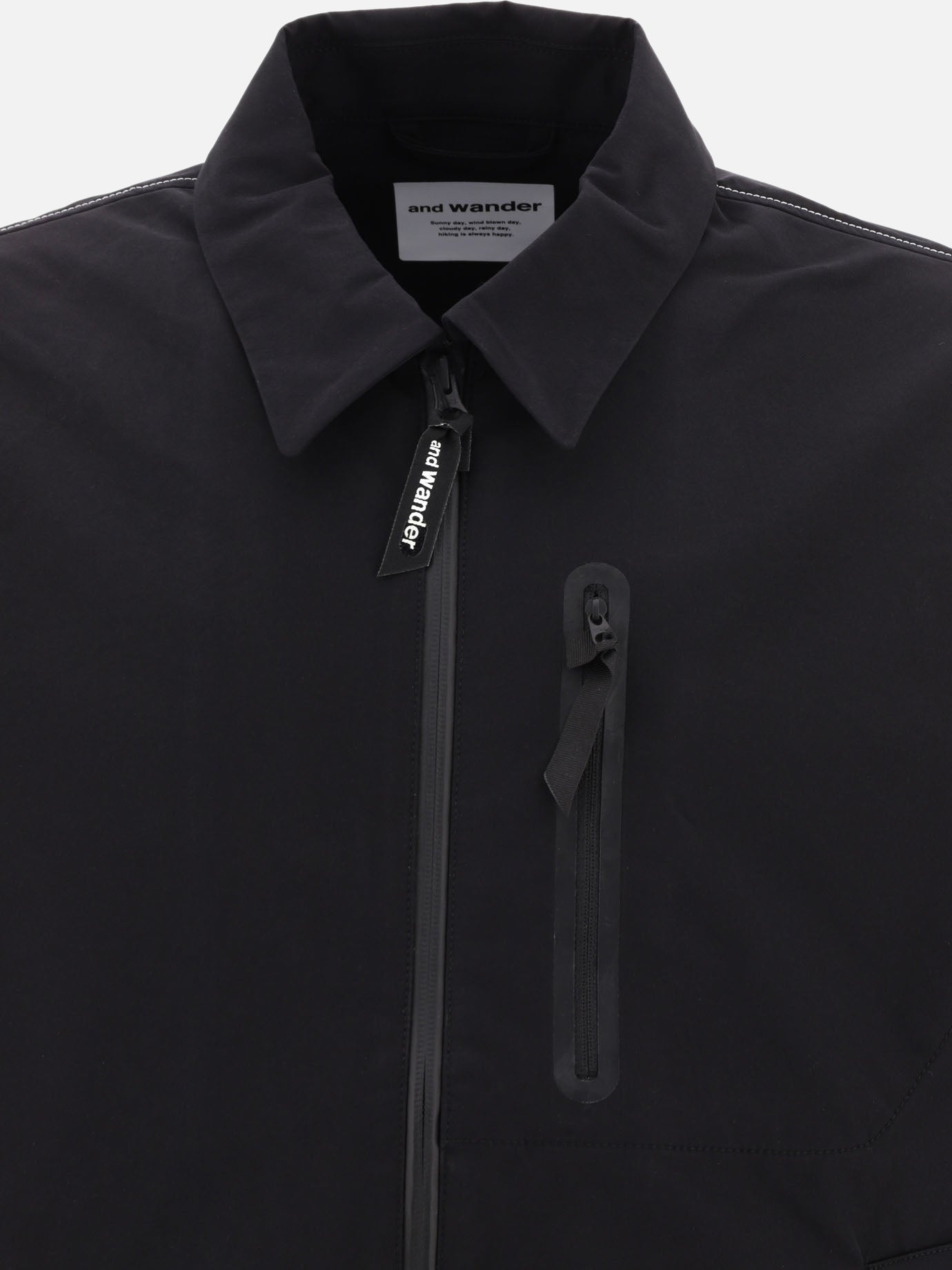 Giacche leggere & Trapuntate 100% polyester  Nero - and Wander Uomo | PDP | VIETTI Online Store | Zoom-Modal_3

