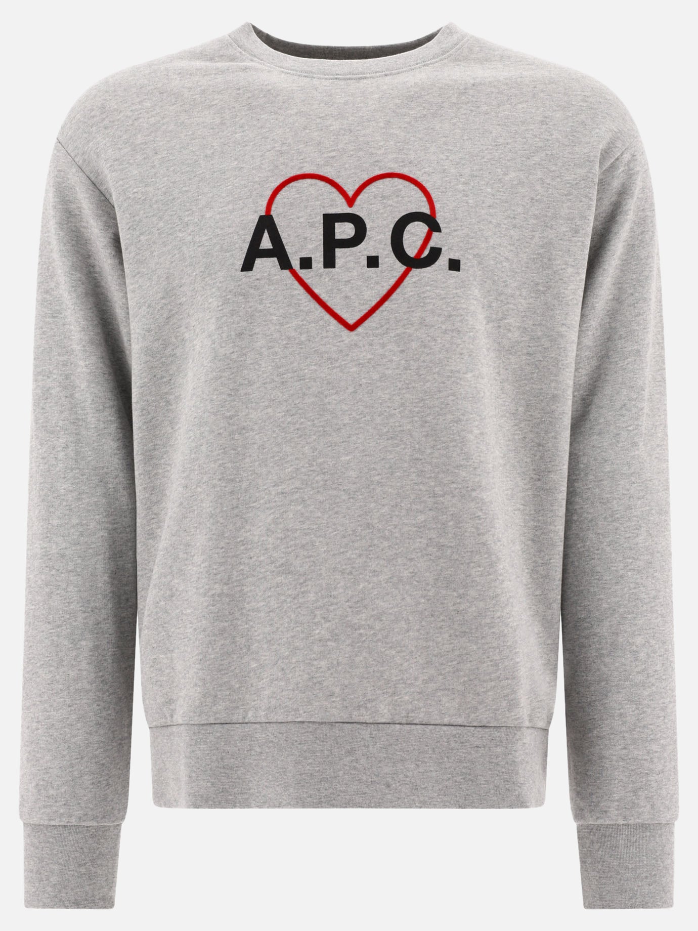 Felpe girocollo 100% cotone organico  Grigio - A.P.C. Uomo | PDP | VIETTI Online Store | thumbnail