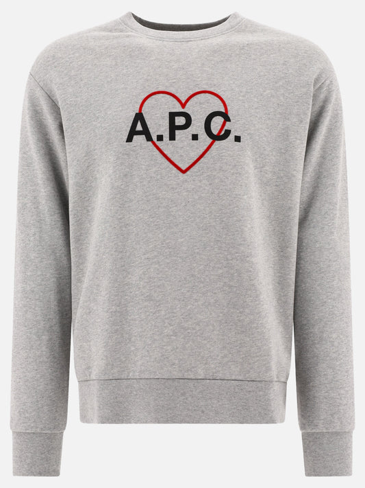 Crewnecks 100% cotone organico  Grey - A.P.C. Men | PLP | VIETTI Online Store 
