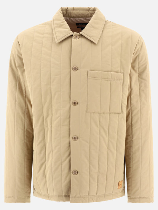Giacche leggere & Trapuntate 51% cotone 49% poliammide - Imbottitura: poliestere  Beige - A.P.C. Uomo | PLP | VIETTI Online Store 
