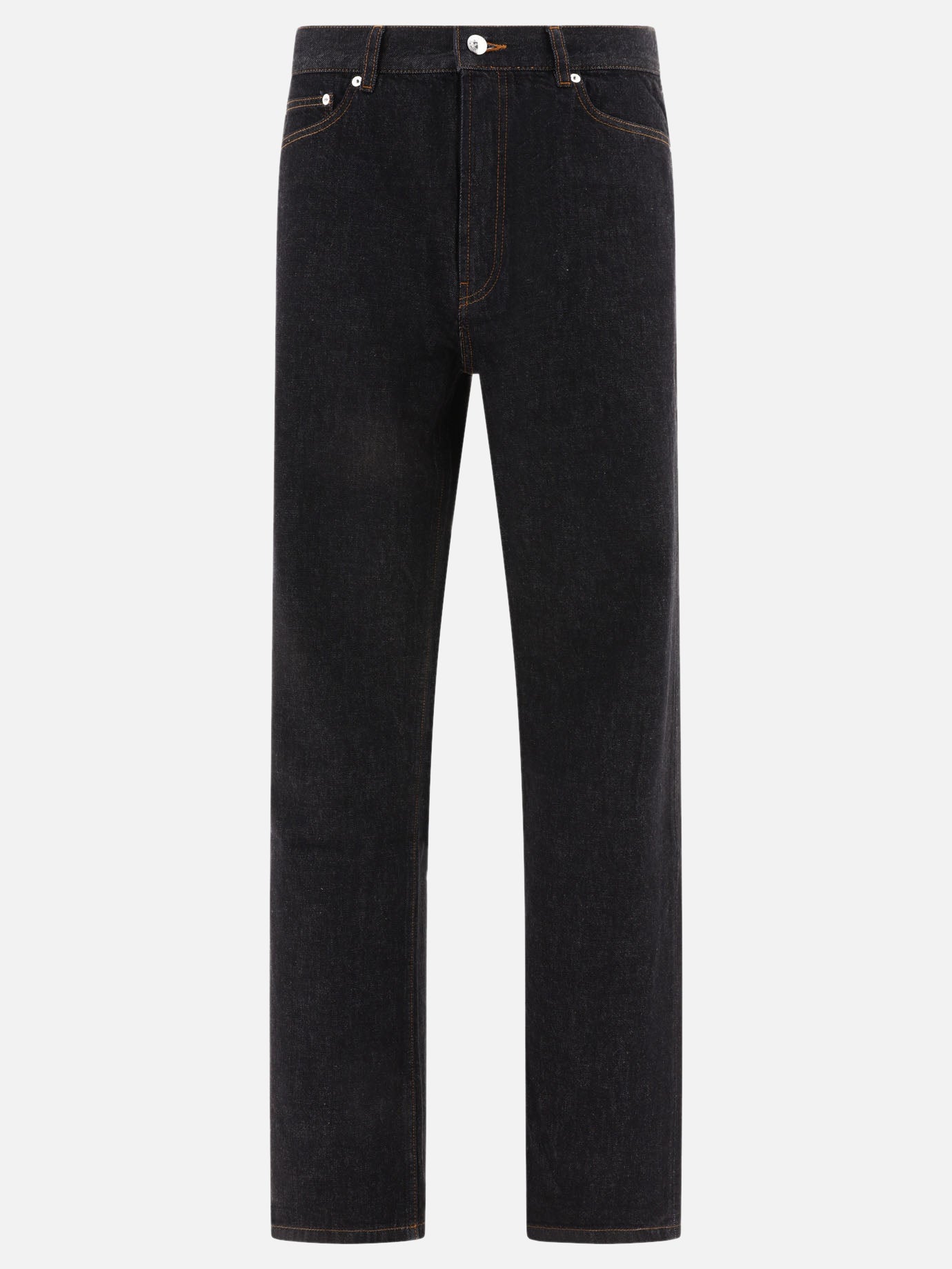 Jeans a gamba dritta 100% cotone organico  Nero - A.P.C. Uomo | PDP | VIETTI Online Store | Zoom-Modal
