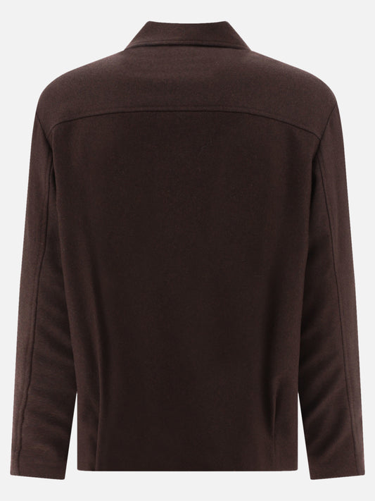 Giacche overshirt 70% lana 25% poliammide 5% poliestere  Marrone - A.P.C. Uomo | PLP | VIETTI Online Store | 2
