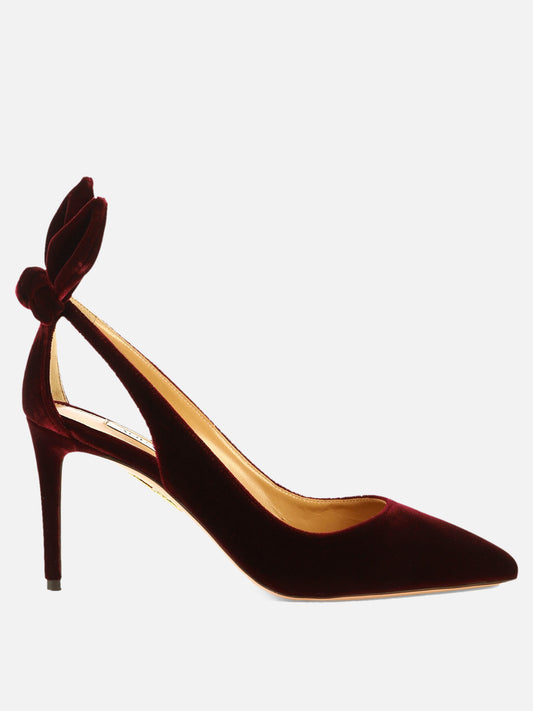Pumps 100% velvet - 100% leather  Bordeaux - Aquazzura Women | PLP | VIETTI Online Store 
