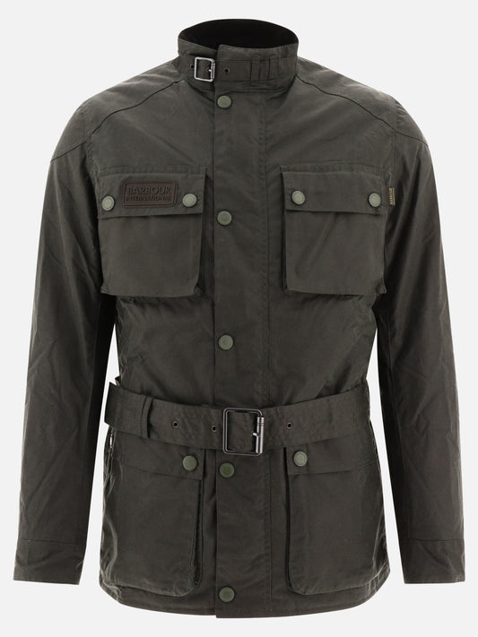 Giacche leggere & Trapuntate 100% waxed cotton  Verde - Barbour International Uomo | PLP | VIETTI Online Store 
